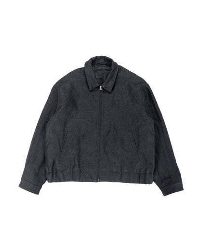 James Coward Machine Jacket Black Belgian Linen