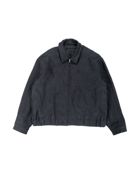 James Coward Machine Jacket Black Belgian Linen