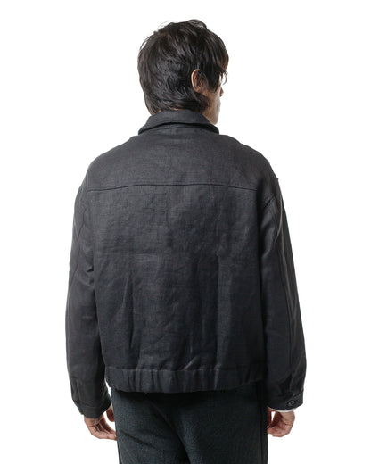 James Coward Machine Jacket Black Belgian Linen