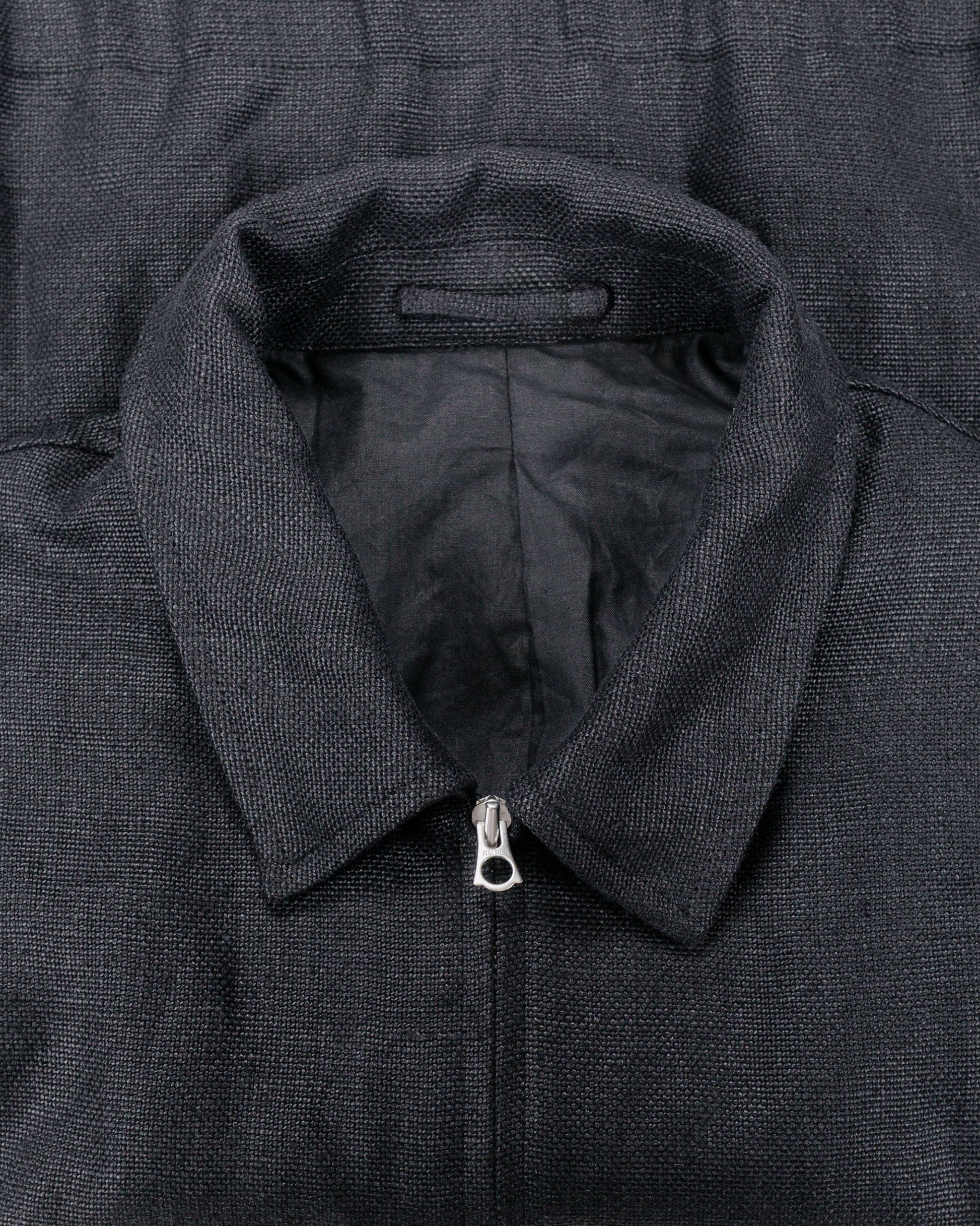 James Coward Machine Jacket Black Belgian Linen