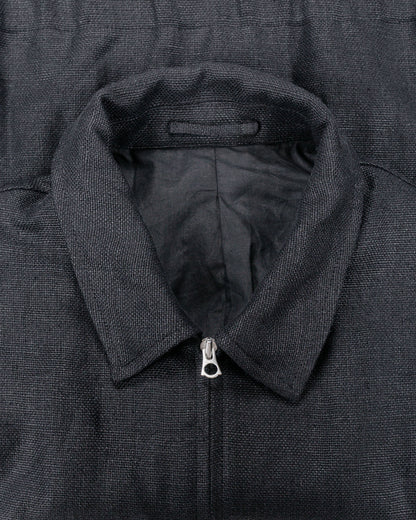 James Coward Machine Jacket Black Belgian Linen