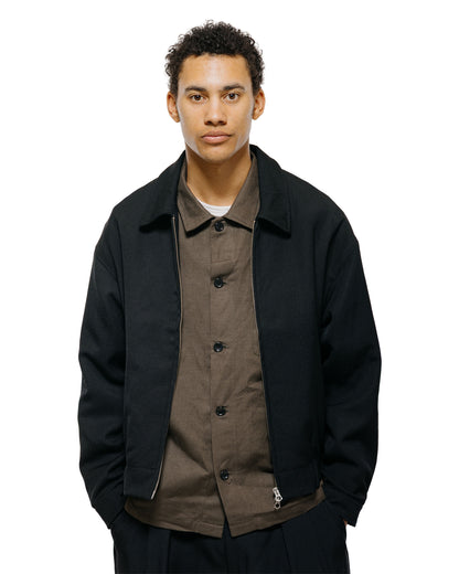 lost & found James Coward James Coward Machine Jacket Black Wool Gabardine