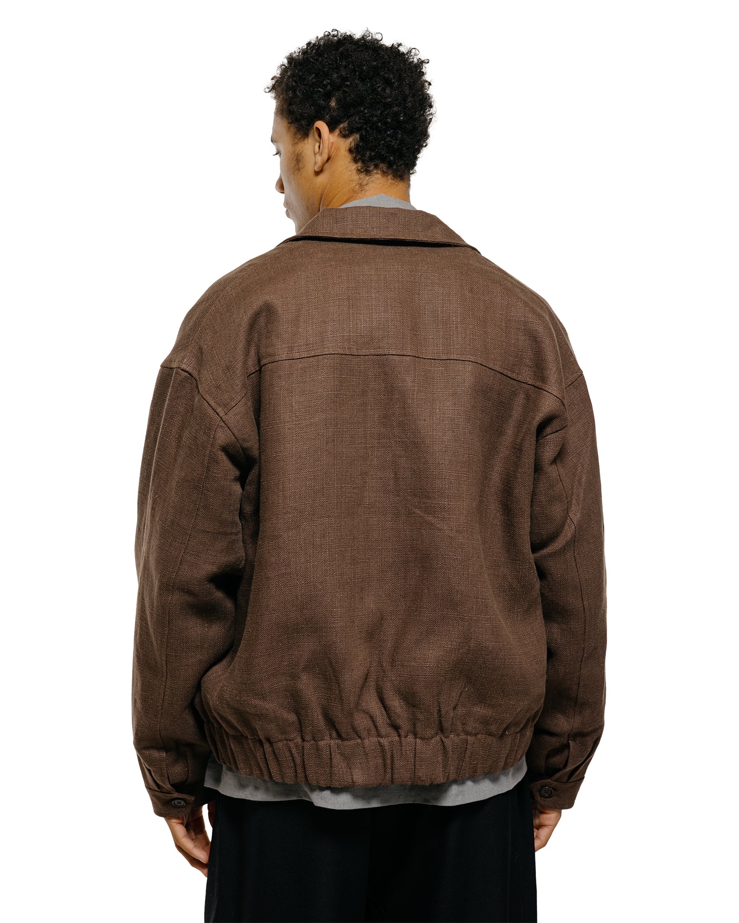 lost & found James Coward James Coward Machine Jacket Brown Belgian Linen