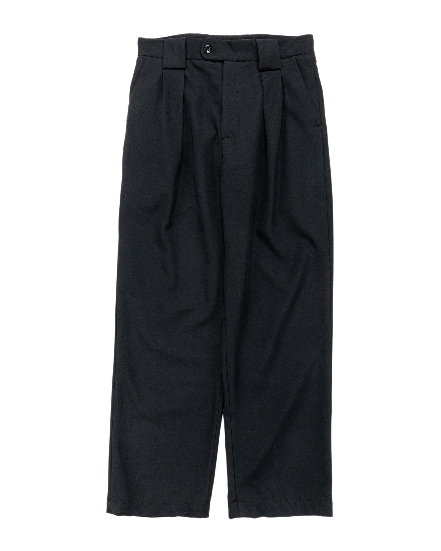 James Coward Mercado Trouser Black Wool Gabardine