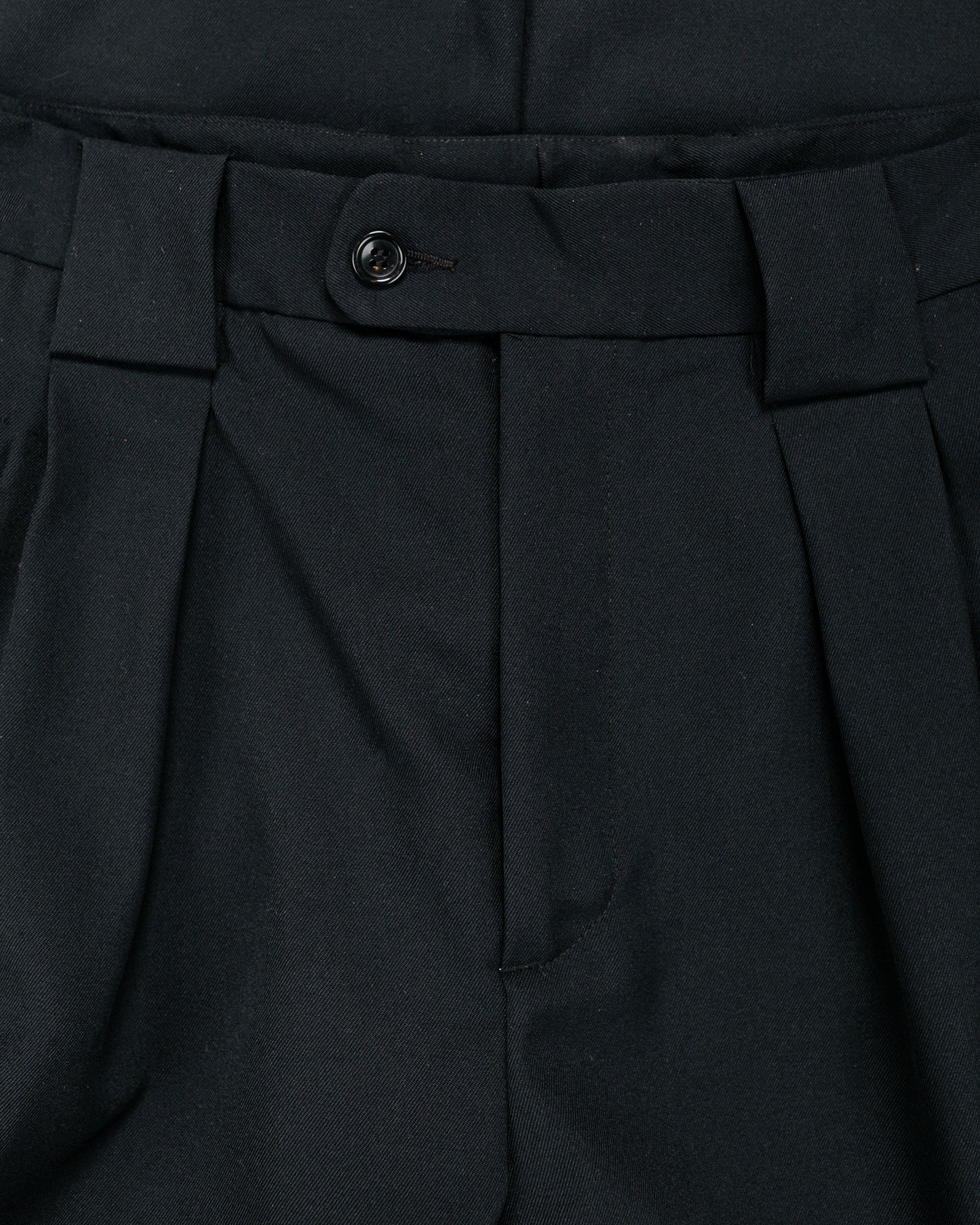 James Coward Mercado Trouser Black Wool Gabardine