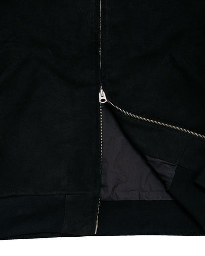 James Coward Parka Black Heavyweight Moleskin