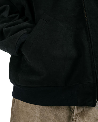 James Coward Parka Black Heavyweight Moleskin