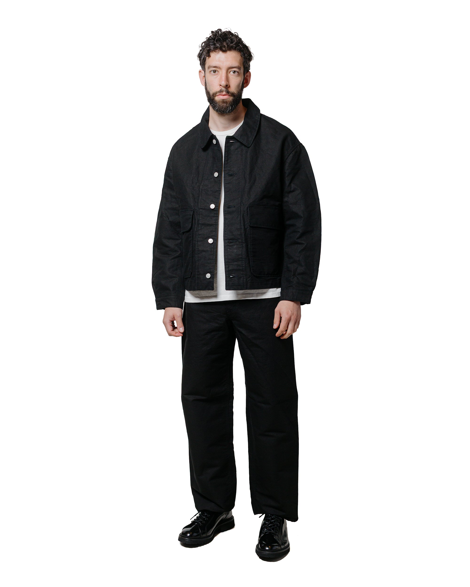 James Coward Replica Jacket Black Cotton Washi Duck