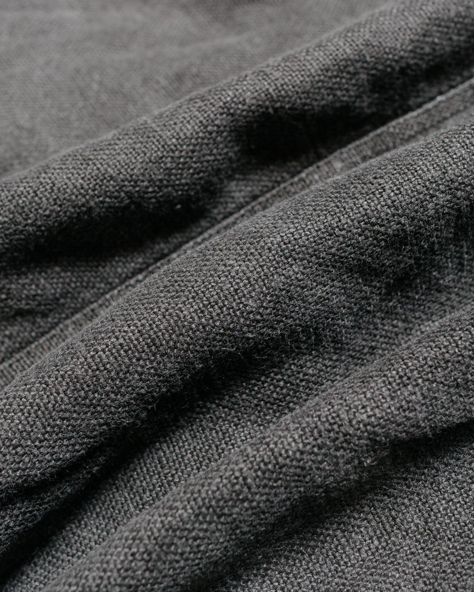 James Coward Replica Jacket Overdyed Charcoal Belgian Linen fabric
