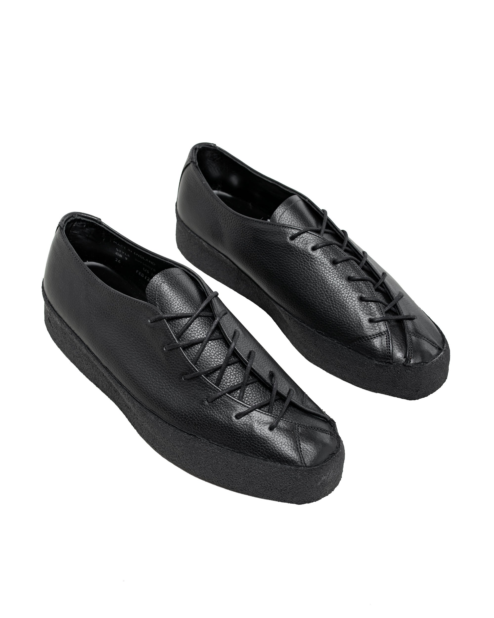 James Coward Sanders Banana Shoe Black Grain Leather