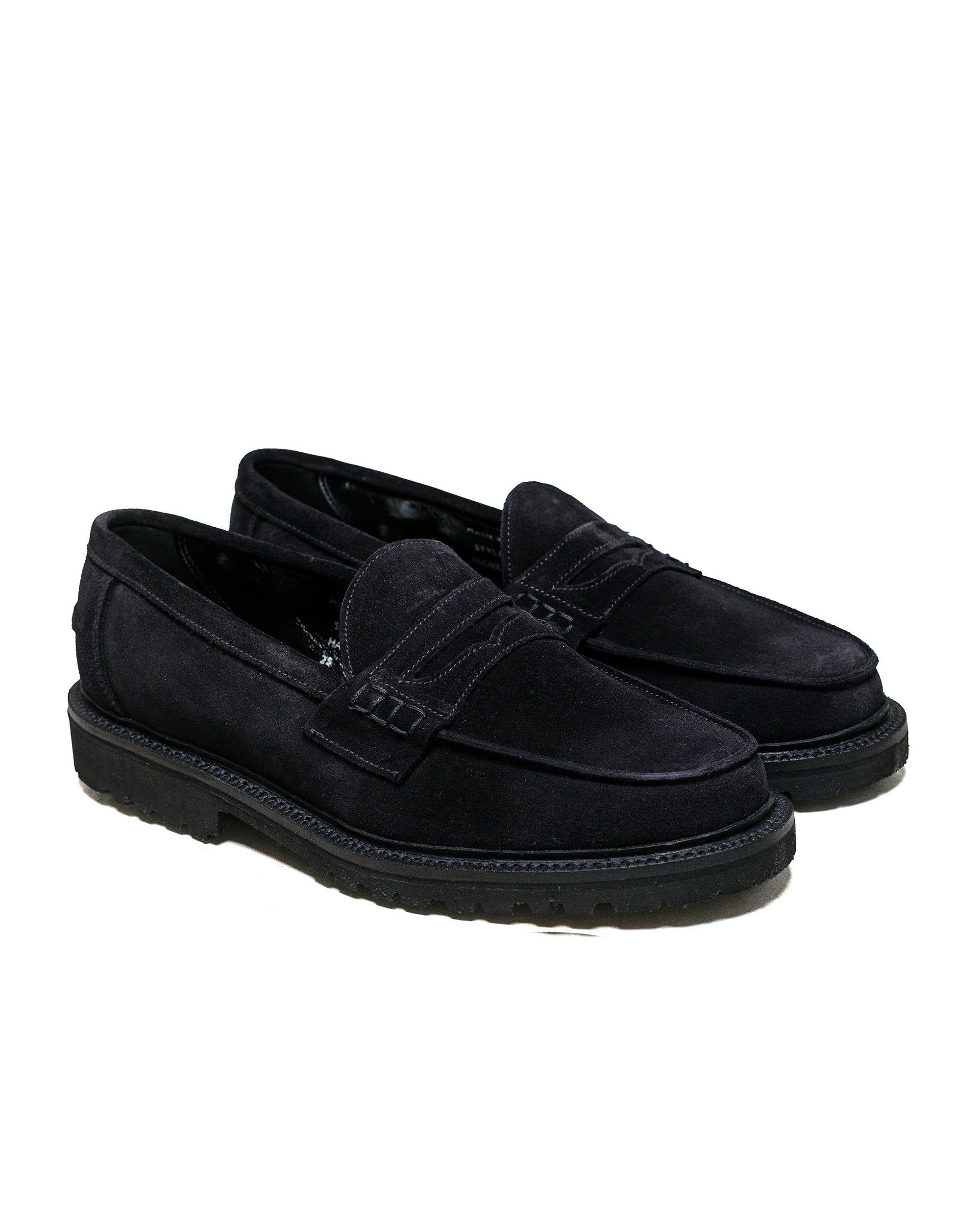 SANDERS Loafer Black Suede 6½ James Coward Sanders Peaceful Beef Roll Loafer Black Suede