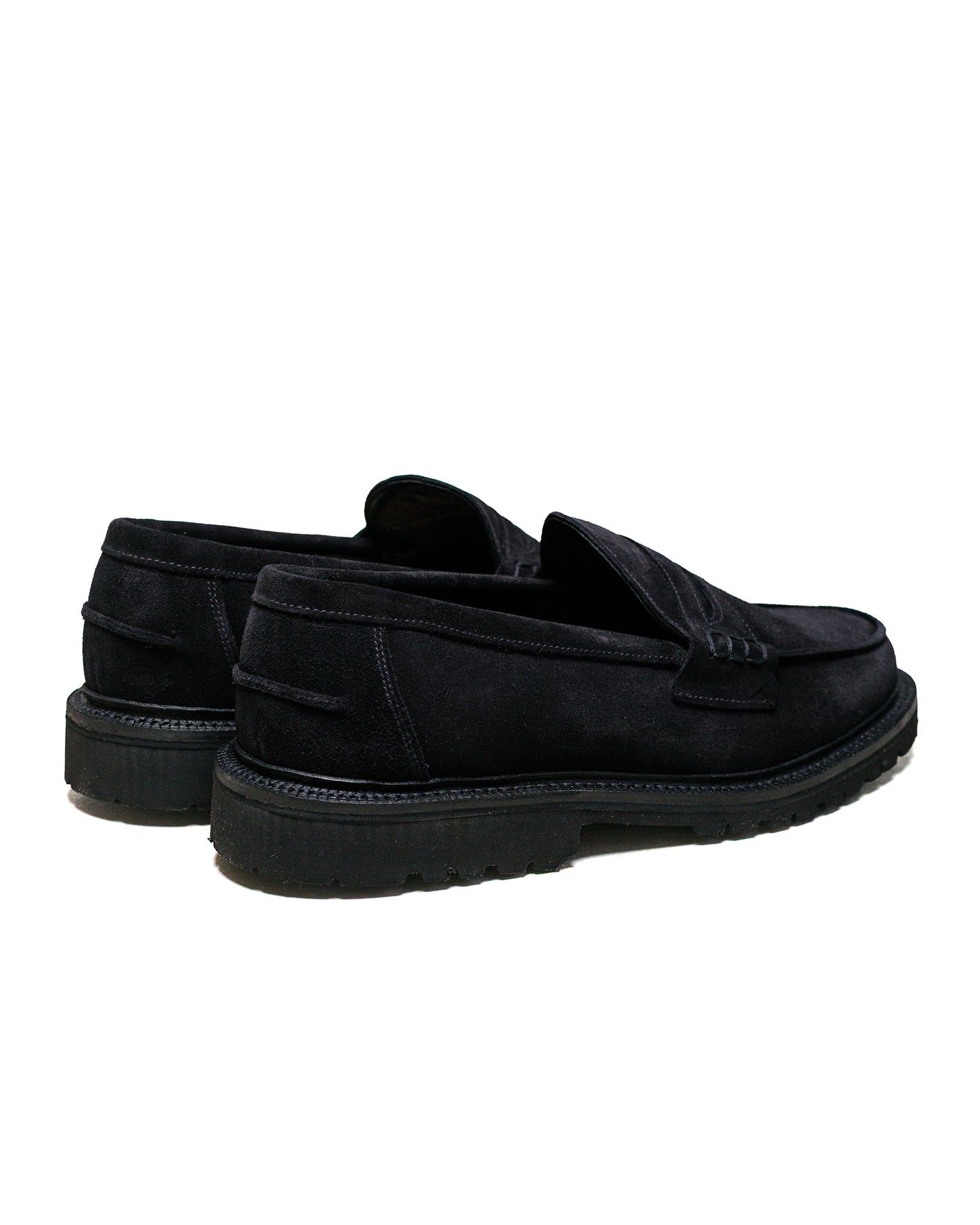 James Coward Sanders Peaceful Beef Roll Loafer Black Suede