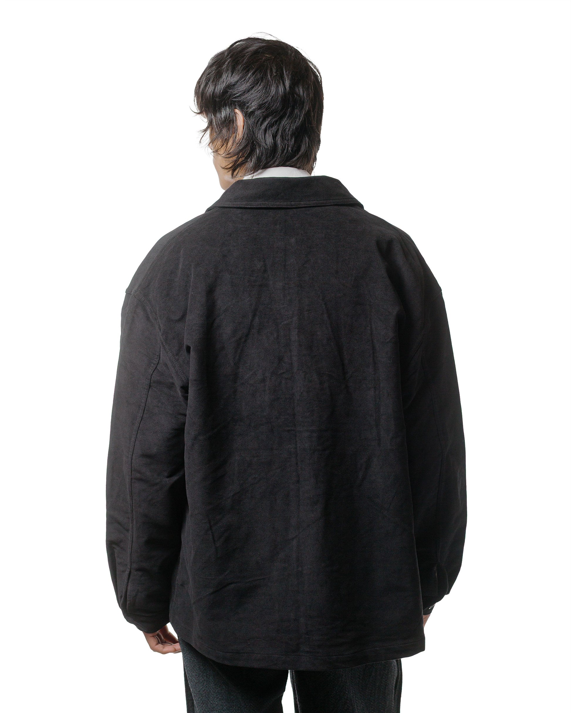 James Coward Signal Shirt Black Cotton Moleskin