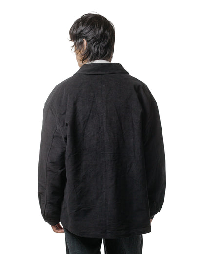 James Coward Signal Shirt Black Cotton Moleskin