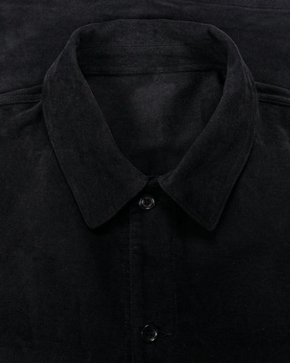 James Coward Signal Shirt Black Cotton Moleskin