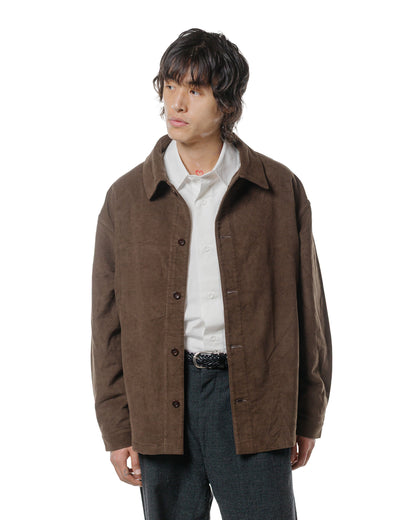 James Coward Signal Shirt Dark Brown Cotton Moleskin