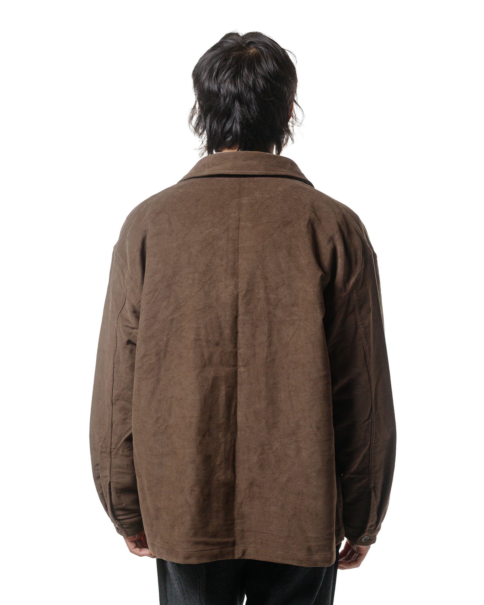 James Coward Signal Shirt Dark Brown Cotton Moleskin