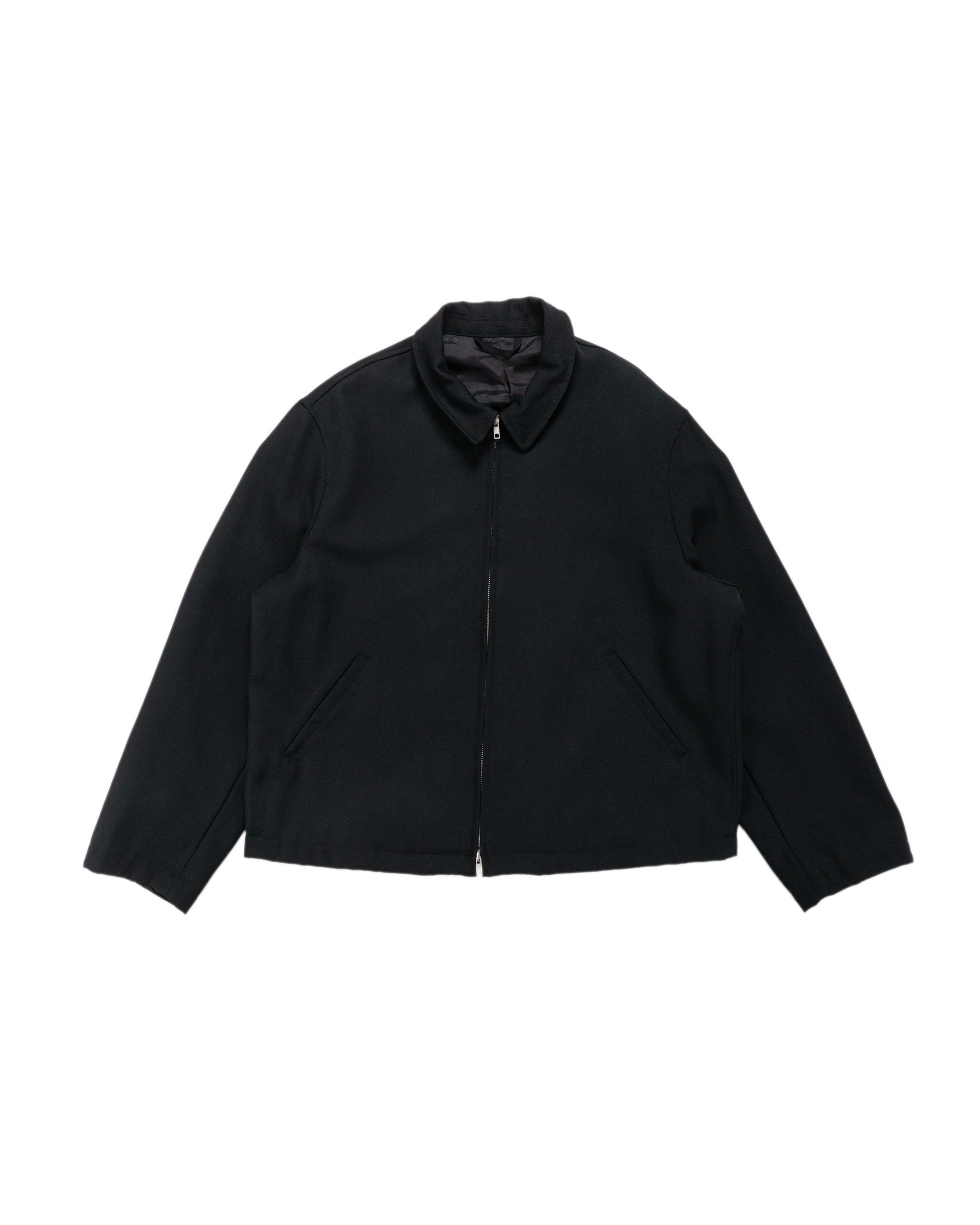 James Coward Site Jacket Black Heavyweight Wool Gabardine