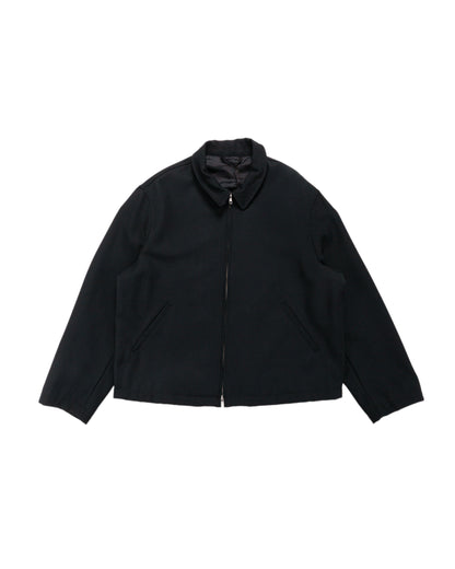 James Coward Site Jacket Black Heavyweight Wool Gabardine