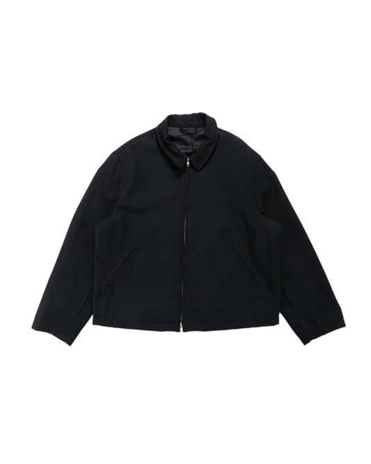 James Coward Site Jacket Black Heavyweight Wool Gabardine