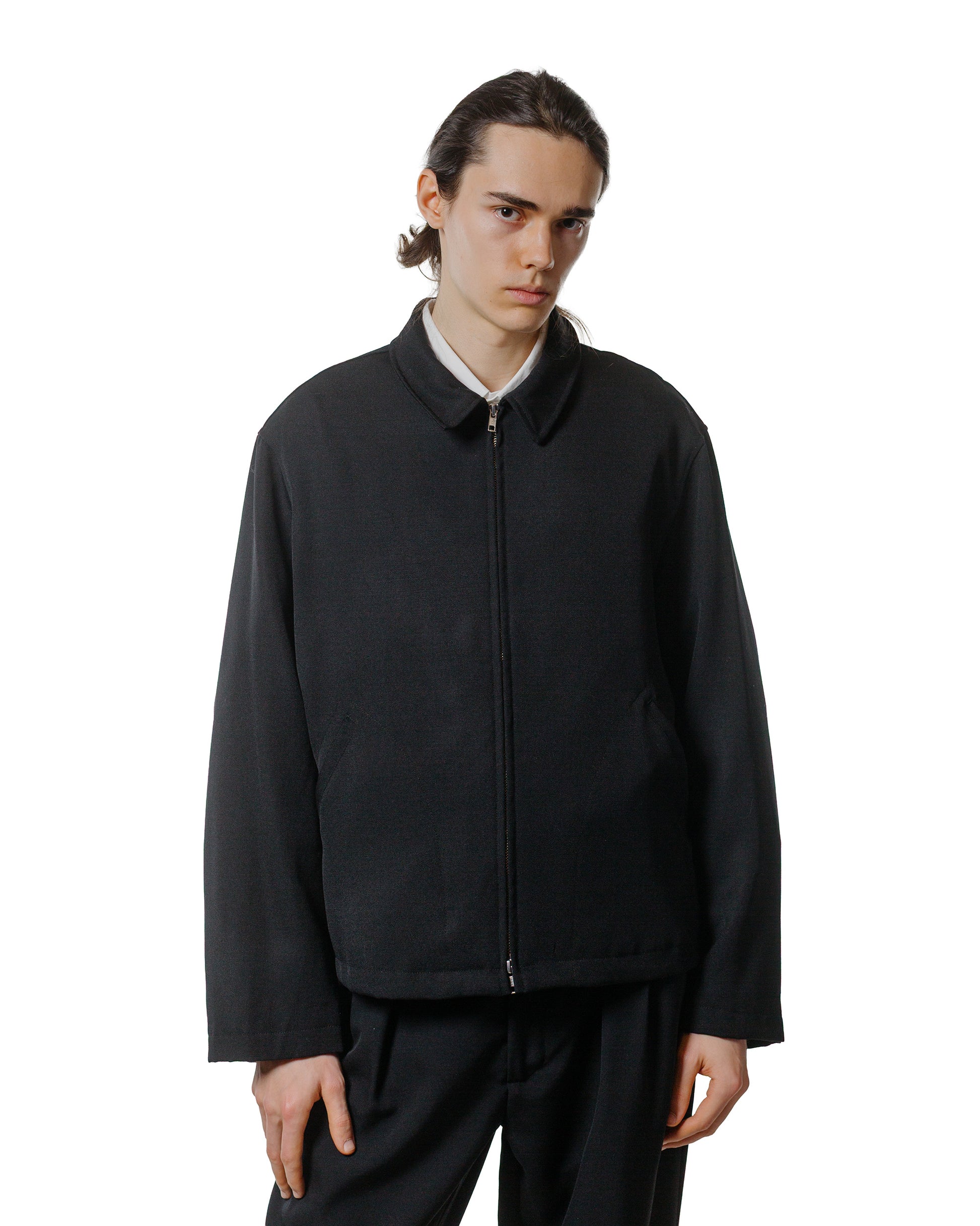 James Coward Site Jacket Black Heavyweight Wool Gabardine