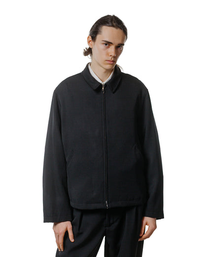 James Coward Site Jacket Black Heavyweight Wool Gabardine