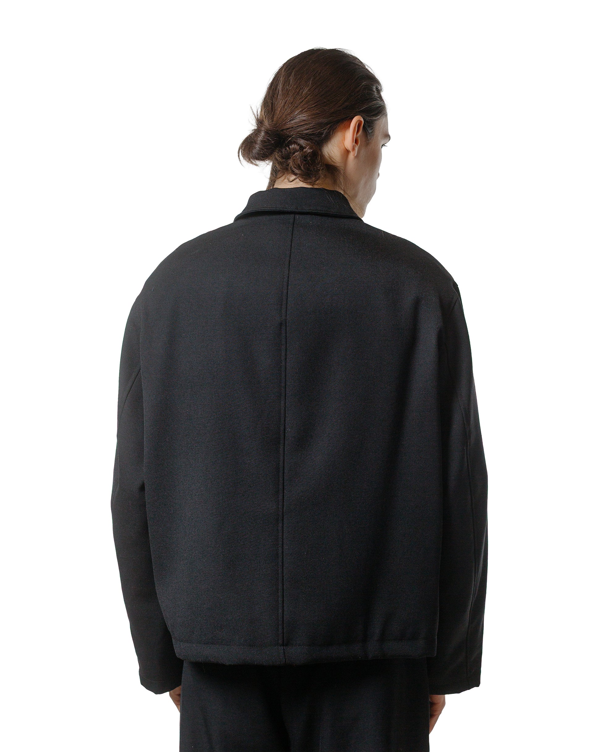 James Coward Site Jacket Black Heavyweight Wool Gabardine