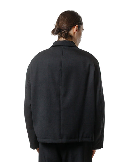 James Coward Site Jacket Black Heavyweight Wool Gabardine