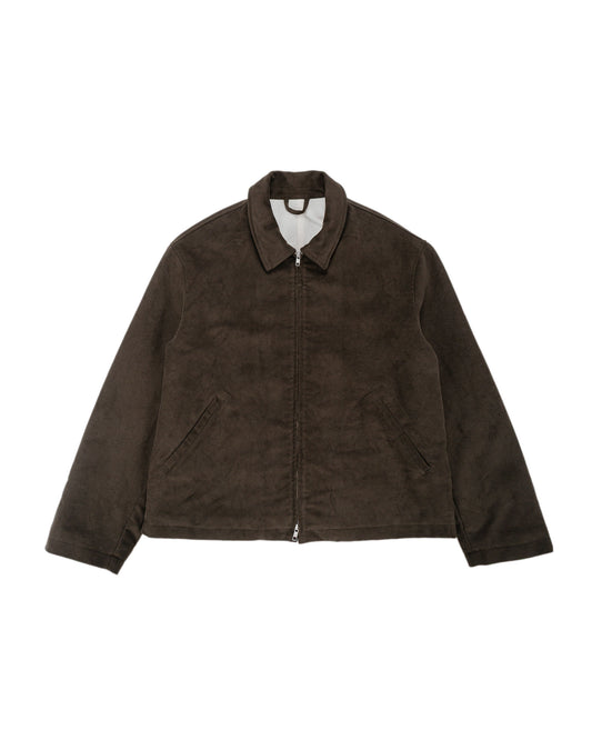 James Coward Site Jacket Dark Brown Cotton Moleskin