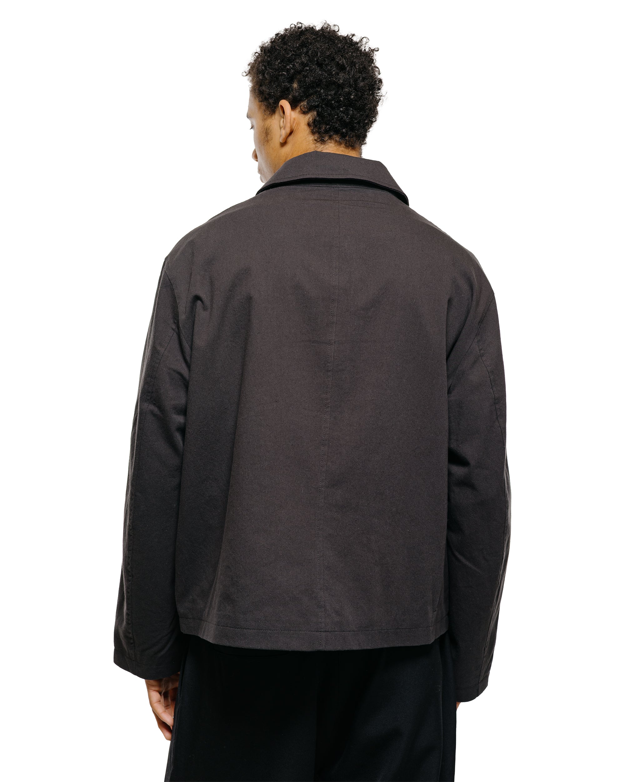 James Coward Site Jacket Dark Grey Cotton Wool Twill