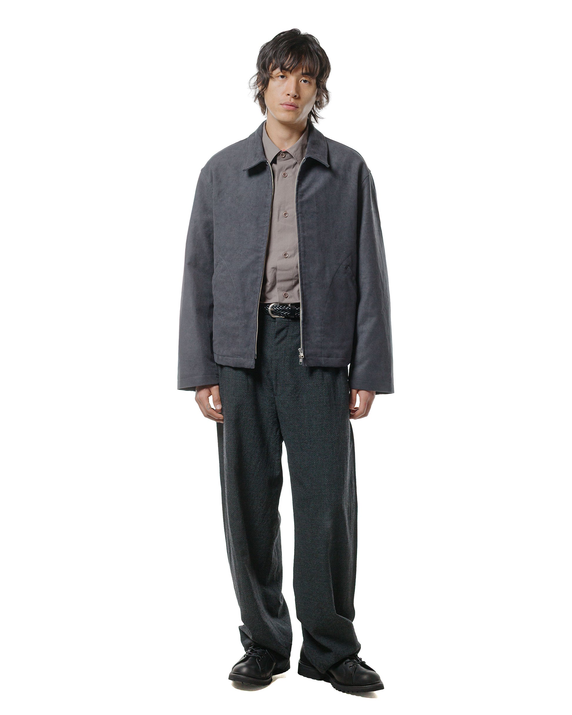 James Coward Site Jacket Grey Cotton Moleskin