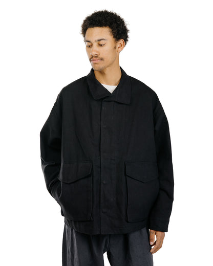 James Coward Six Jacket Black Waxed Cotton Washi Ox