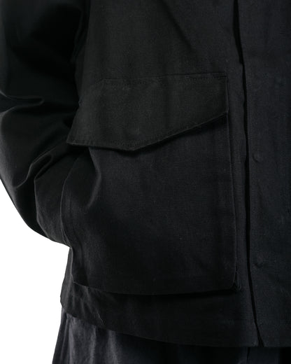 James Coward Six Jacket Black Waxed Cotton Washi Ox
