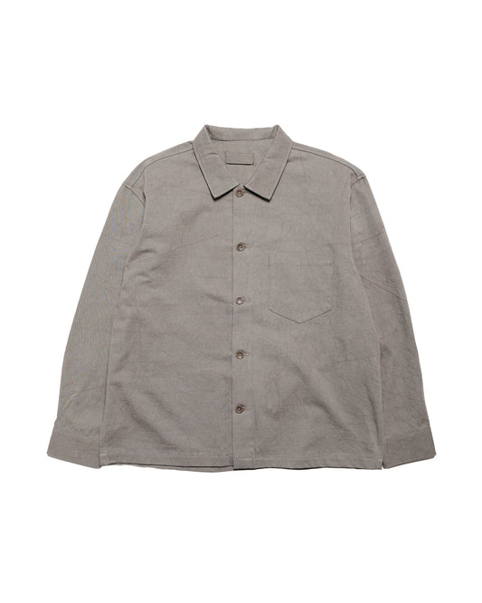 James Coward Travail Shirt Light Grey Satin Drum Cotton