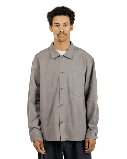 James Coward Travail Shirt Light Grey Satin Drum Cotton