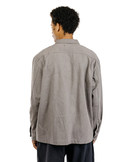 James Coward Travail Shirt Light Grey Satin Drum Cotton