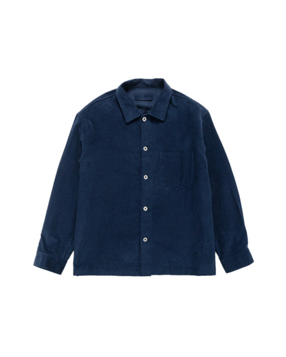 James Coward Travail Shirt Navy Cotton Moleskin