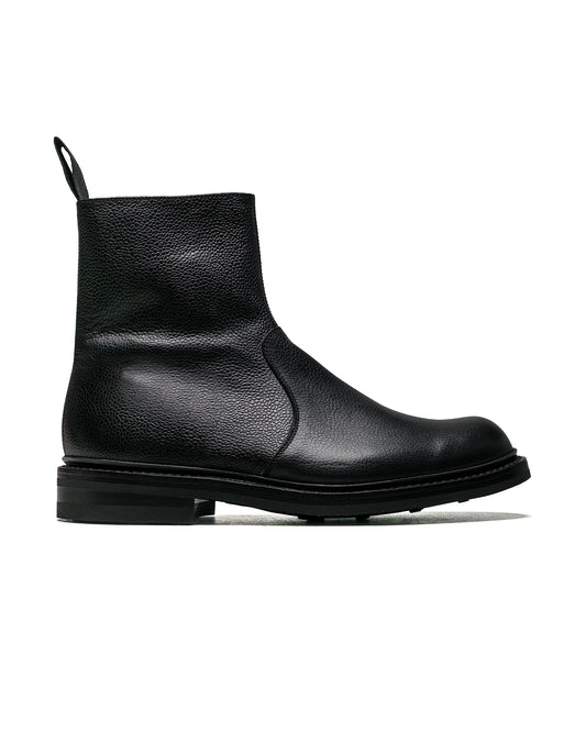 James Coward Trickers Spade Boot Black Scotch Grain Leather