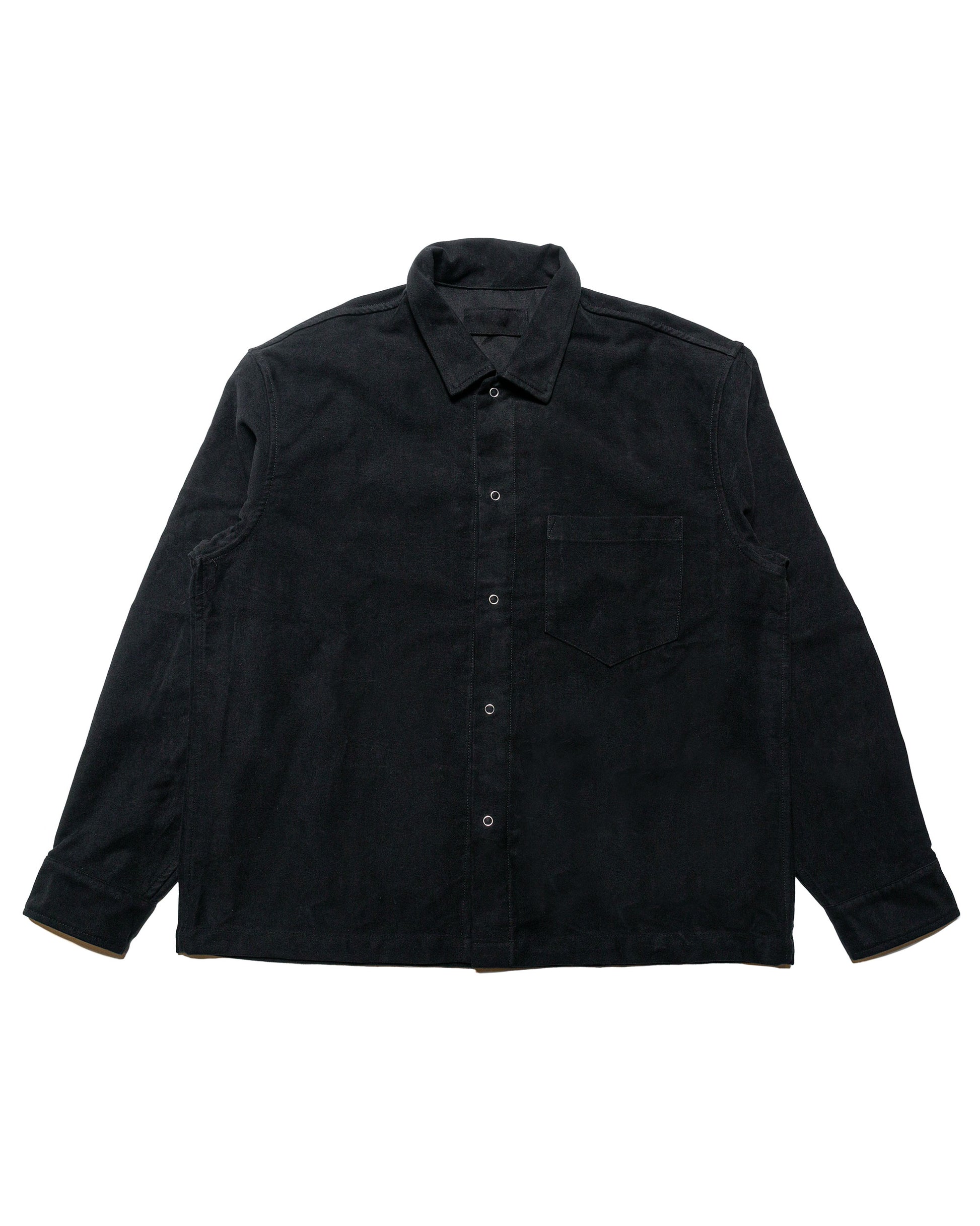 James Coward Workshop Shirt Black Moleskin 