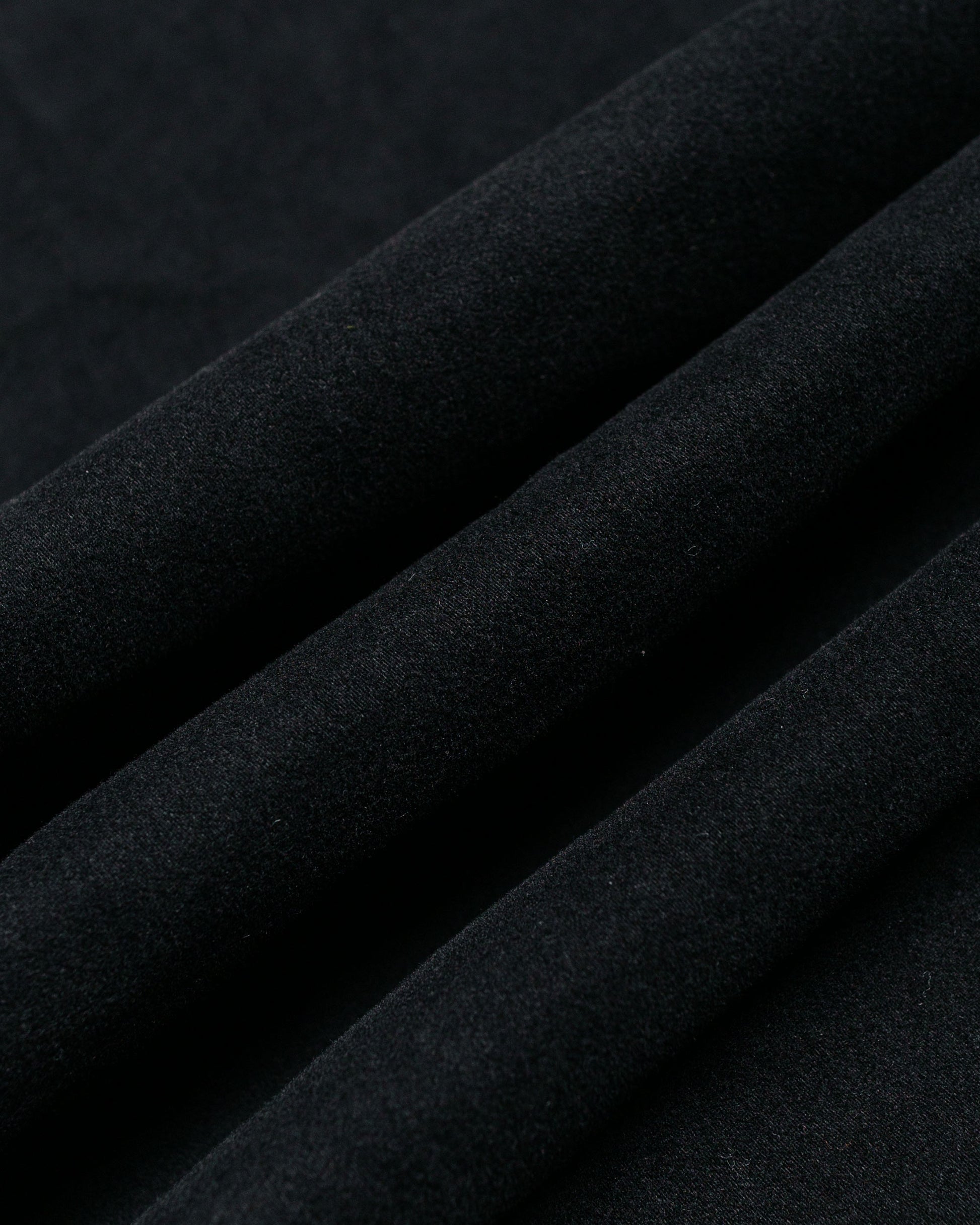 James Coward Workshop Shirt Black Moleskin fabric