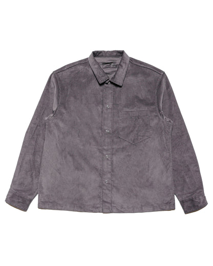 James Coward Workshop Shirt Charcoal Cotton Corduroy