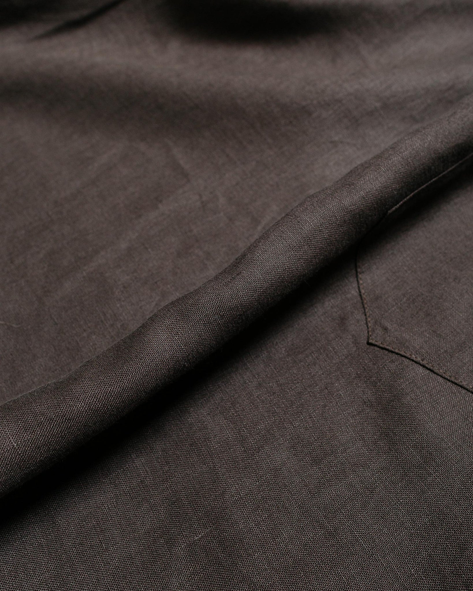 James Coward Workshop Shirt Smoke Linen fabric