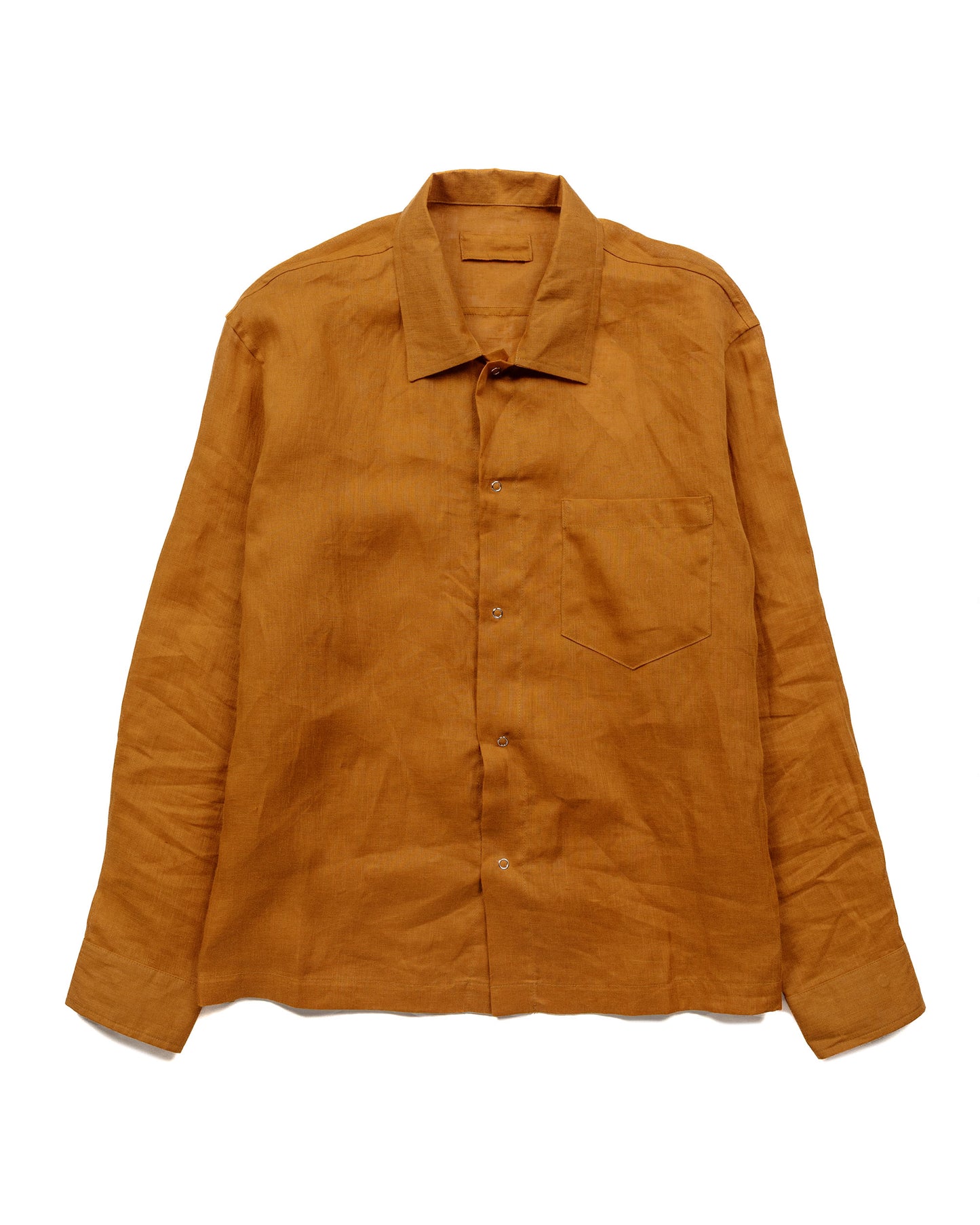 James Coward Workshop Shirt Terracotta Linen