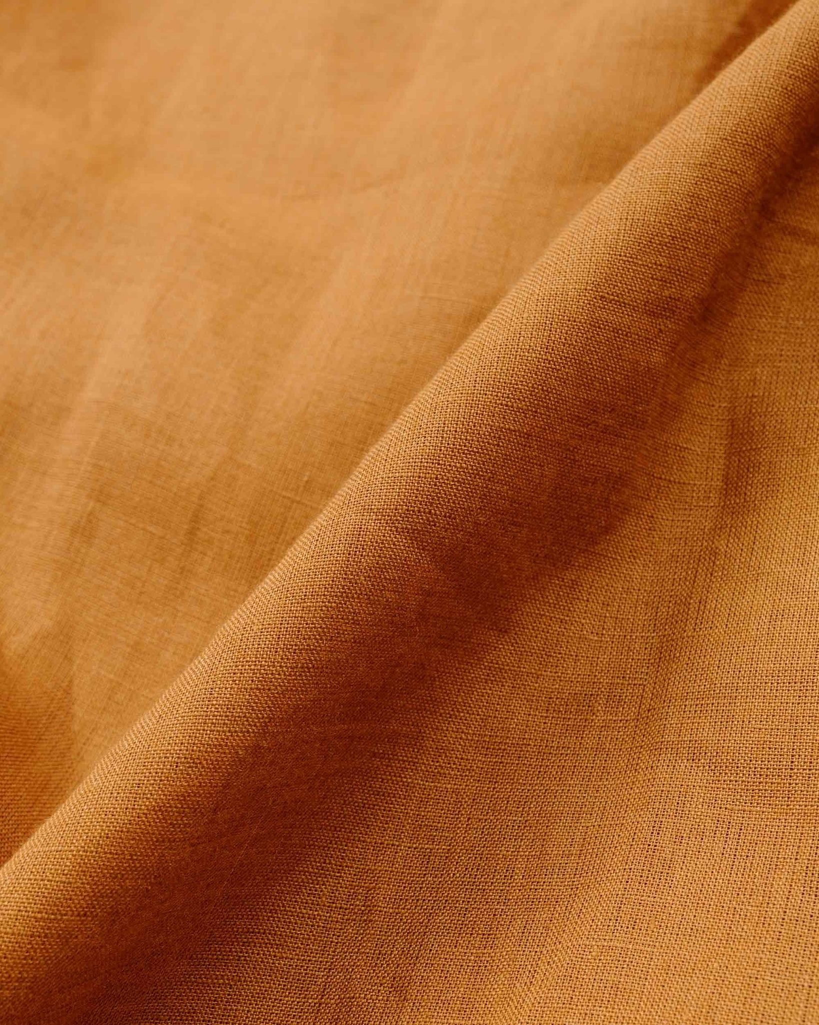 James Coward Workshop Shirt Terracotta Linen Fabric