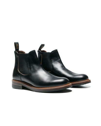 John Lofgren Bootmaker Chelsea Boots Horween CXL Black side