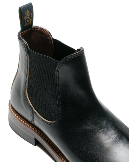 John Lofgren Bootmaker Chelsea Boots Horween CXL Black close