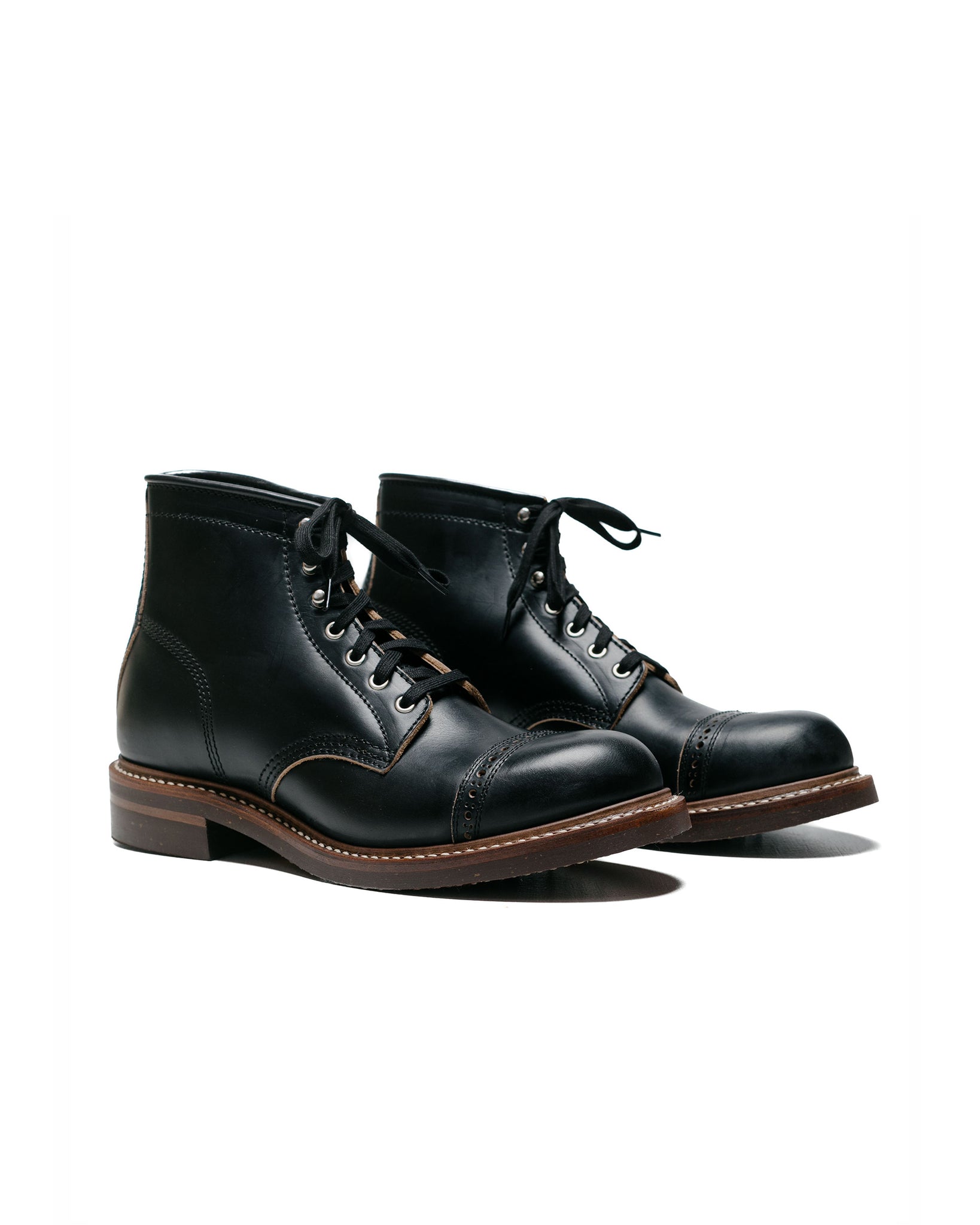 John Lofgren Bootmaker Combat Boots Horween Leather CXL Black side
