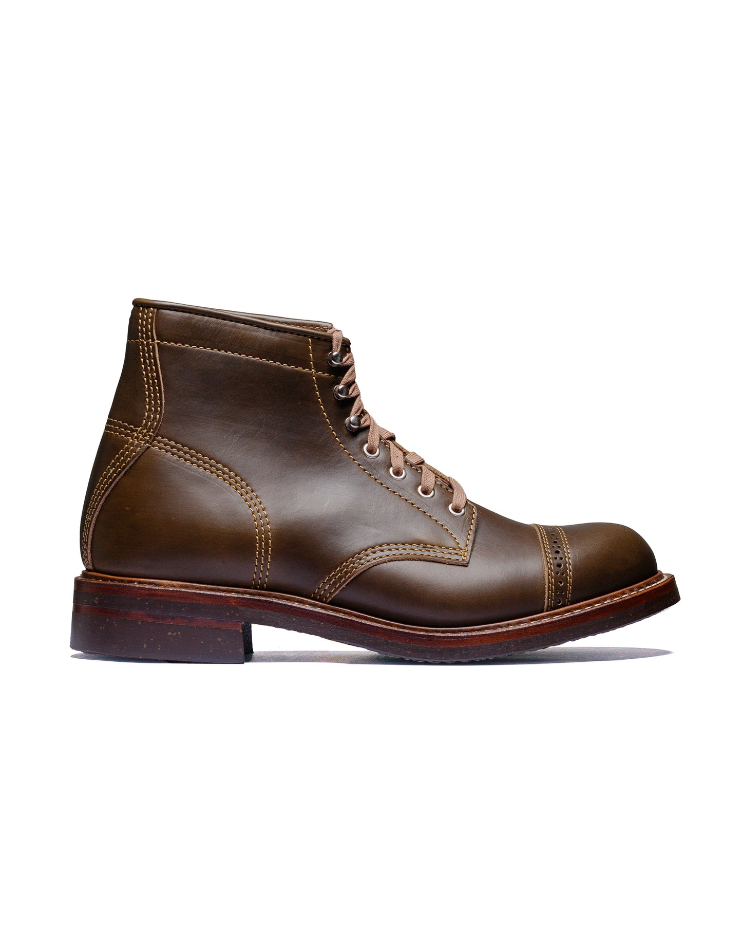 John Lofgren Bootmaker Combat Boots Horween Leather CXL Dark Olive