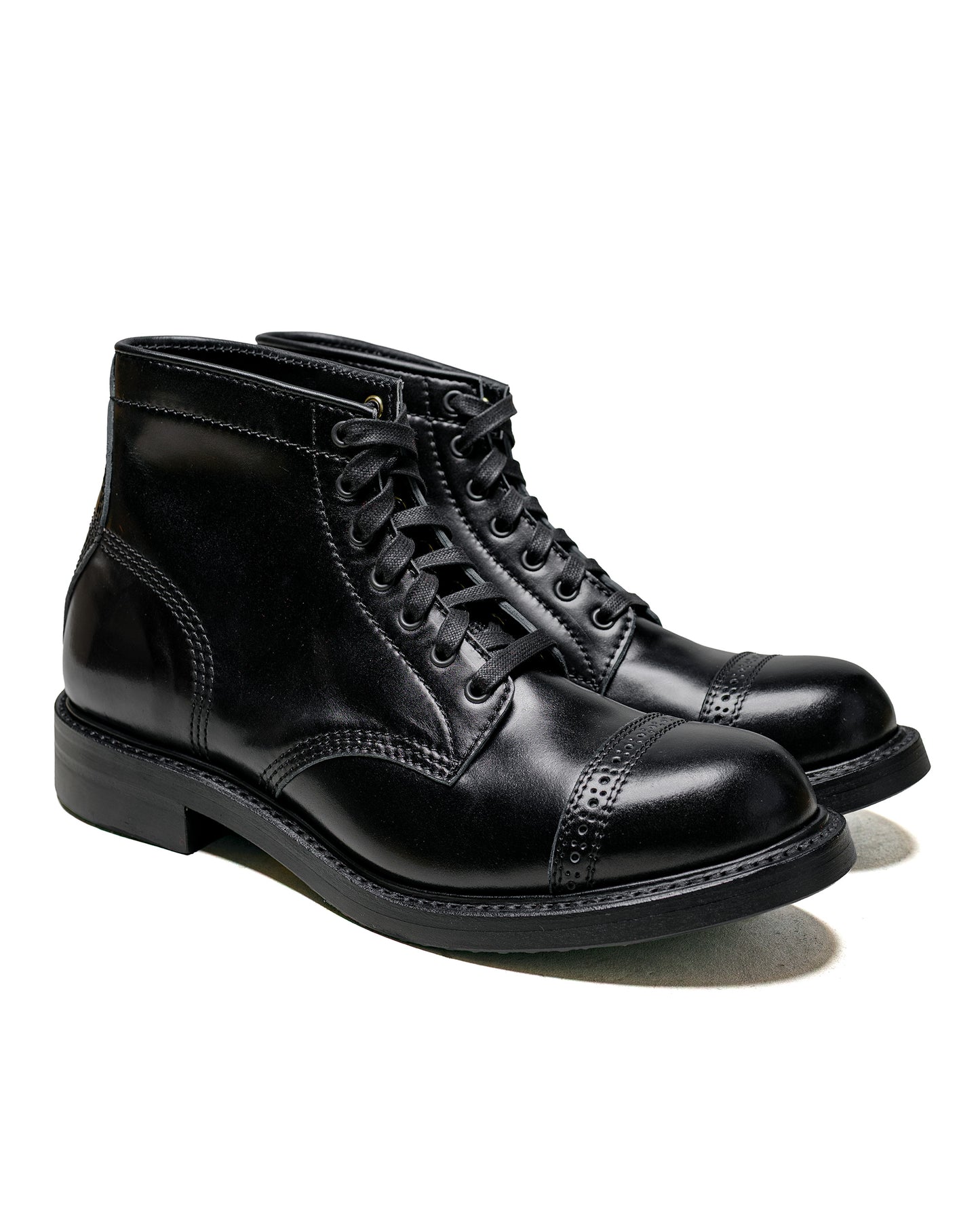 John Lofgren Bootmaker Combat Boots Shinki Hikaku Shell Cordovan Black Ops