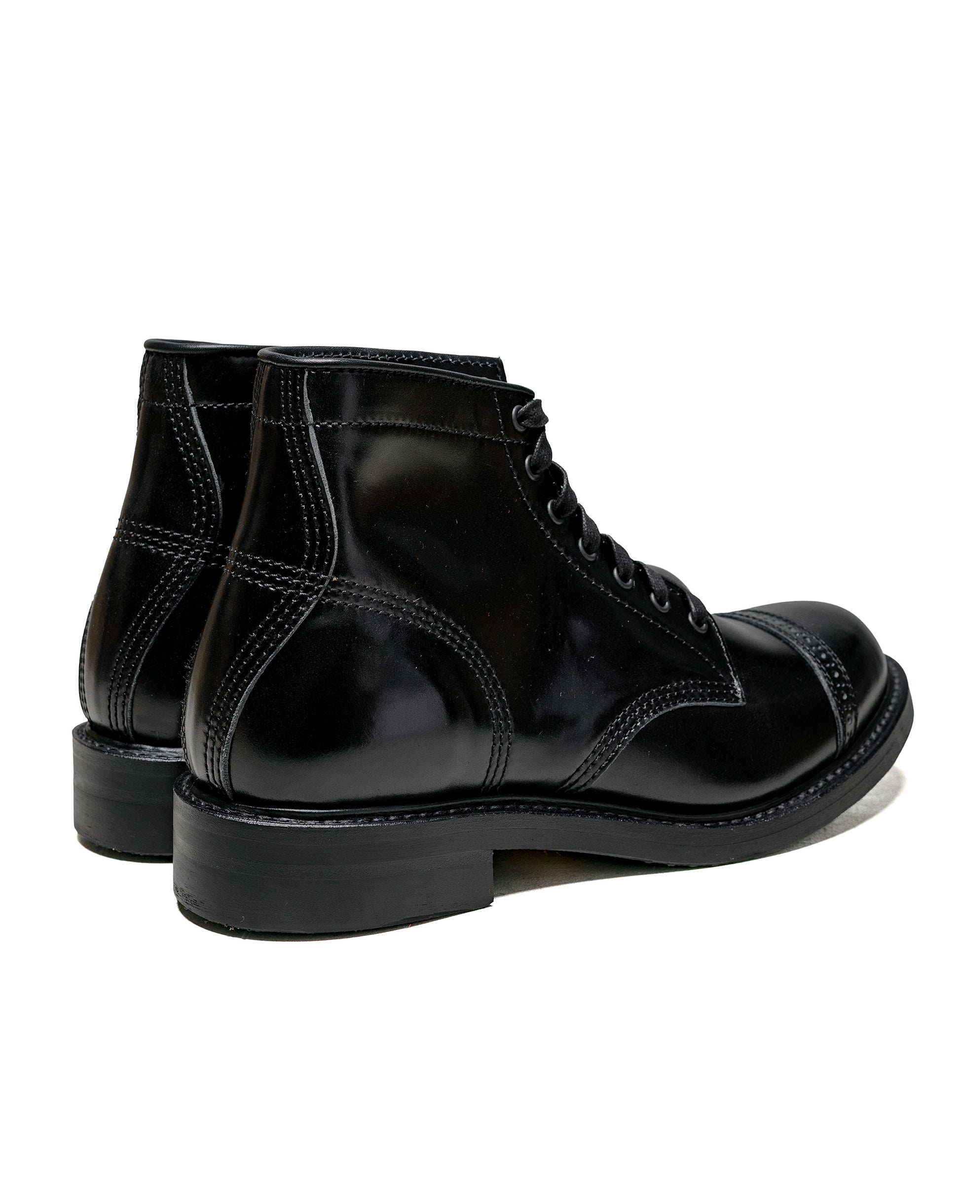 John Lofgren Bootmaker Combat Boots Shinki Hikaku Shell Cordovan Black Ops